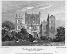 Wollaton Hall, Nottingham, Nottinghamshire, 1821. Creator: W Wallis
