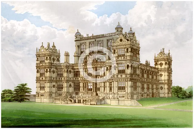 Wollaton Hall, Nottingham, Nottinghamshire, home of Lord Middleton, c1880. Artist: Unknown