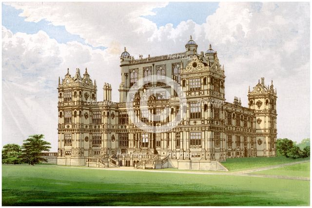 Wollaton Hall, Nottingham, Nottinghamshire, home of Lord Middleton, c1880. Artist: Unknown