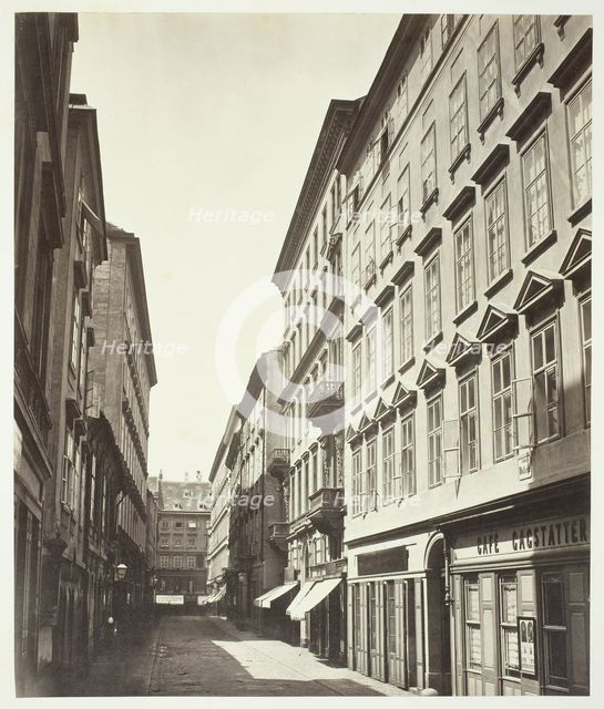 Wollzeile No. 9, Wohnhaus des Grafen Friedrich Fünfkirchen, 1860s. Creator: Unknown.