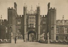 Wolsey's West Facade of Hampton Court Palace and the Disinterred Bridge c1935. Creator: Donald McLeish
