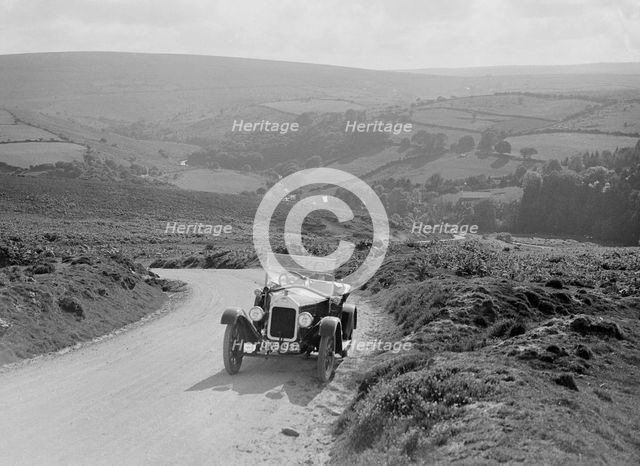 Wolseley 10hp tourer, Dartmoor, Devon, c1920s. Artist: Bill Brunell.