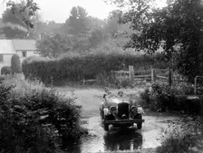 Wolseley competing in the B&HMC Brighton-Beer Trial, Windout Lane, near Dunsford, Devon, 1934. Artist: Bill Brunell