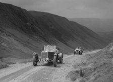 Wolseley and MG NA competing in the MG Car Club Abingdon Trial/Rally, 1939. Artist: Bill Brunell