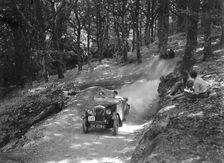 Wolseley Hornet McEvoy Special, B&HMC Brighton-Beer Trial, Fingle Bridge Hill, Devon, 1934. Artist: Bill Brunell