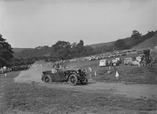 Wolseley Hornet McEvoy Special competing in the MG Car Club Rushmere Hillclimb, Shropshire, 1935. Artist: Bill Brunell