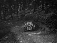 Wolseley Hornet of ARC Rigby taking part in a motoring trial, c1930s. Artist: Bill Brunell