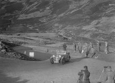 Wolseley Hornet of GF Collie competing in the RSAC Scottish Rally, Devil's Elbow, Glenshee, 1934. Artist: Bill Brunell