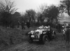 Wolseley Hornet of HK Crawford at the Sunbac Colmore Trial, near Winchcombe, Gloucestershire, 1934. Artist: Bill Brunell
