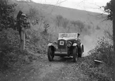 Wolseley Hornet of JM Suggs competing in the Inter-Varsity Trial, November 1931. Artist: Bill Brunell