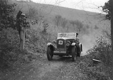 Wolseley Hornet of JM Suggs competing in the Inter-Varsity Trial, November 1931. Artist: Bill Brunell