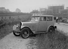 Wolseley Hornet saloon of DEM Douglas-Morris at the B&HMC Brighton Motor Rally, 1930. Artist: Bill Brunell