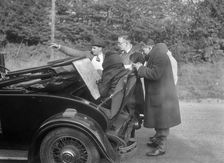 Wolseley Hornet taking part in the Bugatti Owners Club car treasure hunt, 25 October 1931. Artist: Bill Brunell