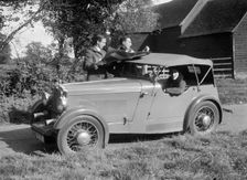 Wolseley Hornet taking part in the Bugatti Owners Club car treasure hunt, 25 October 1931. Artist: Bill Brunell