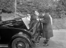 Wolseley Hornet taking part in the Bugatti Owners Club car treasure hunt, 25 October 1931. Artist: Bill Brunell