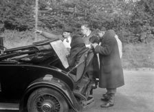 Wolseley Hornet taking part in the Bugatti Owners Club car treasure hunt, 25 October 1931. Artist: Bill Brunell