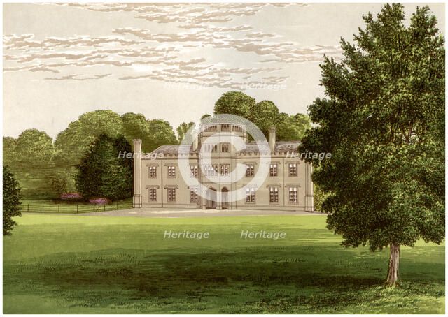 Wolseley Hall, Staffordshire, home of Baronet Wolseley, c1880. Artist: Unknown