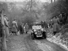 Wolseley Jensen Hornet Special of TK Crawford at the Sunbac Colmore Trial, Gloucestershire, 1933. Artist: Bill Brunell