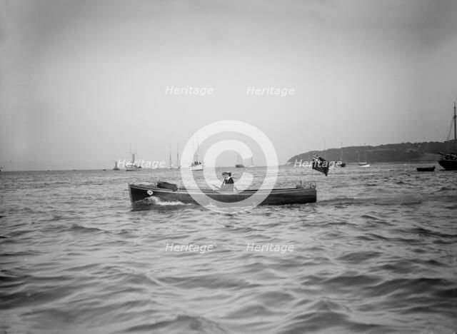 Wolseley motor launch, 1911.  Creator: Kirk & Sons of Cowes.