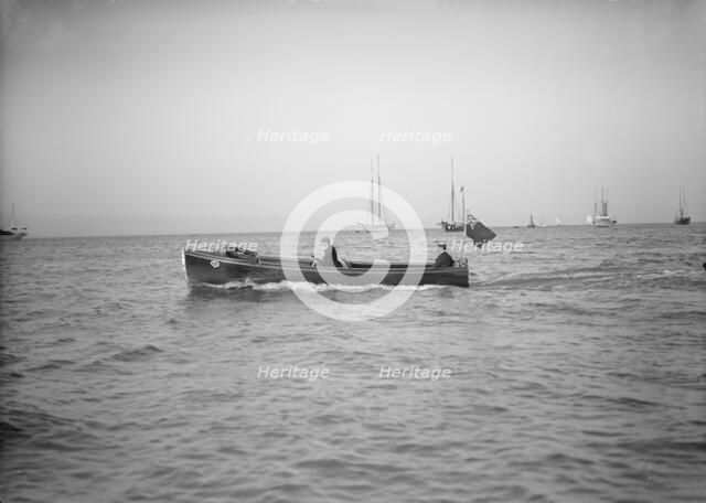 Wolseley motor launch, 1911.  Creator: Kirk & Sons of Cowes.