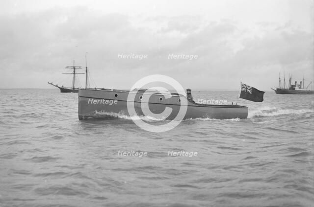 Wolseley motor launch, 1913. Creator: Kirk & Sons of Cowes.