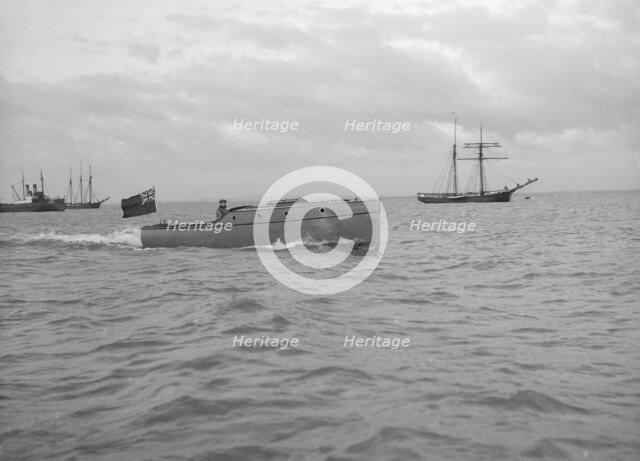 Wolseley motor launch, 1913.  Creator: Kirk & Sons of Cowes.
