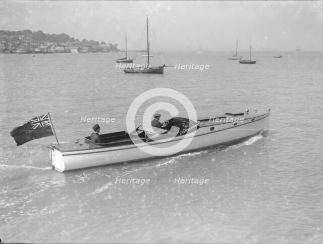 Wolseley motor launch, 1914. Creator: Kirk & Sons of Cowes.