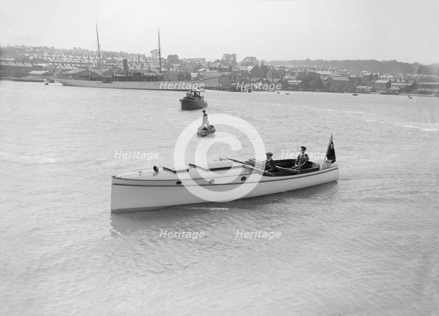 Wolseley motor launch, 1914. Creator: Kirk & Sons of Cowes.
