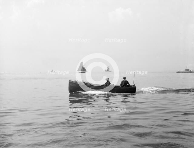 Wolseley motor launch under way, 1914. Creator: Kirk & Sons of Cowes.