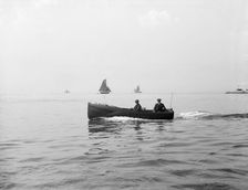 Wolseley motor launch under way, 1914. Creator: Kirk & Sons of Cowes
