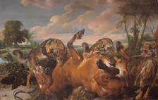 Wolves Attacked the Horse, 1630. Creators: Jan Wildens, Paul de Vos