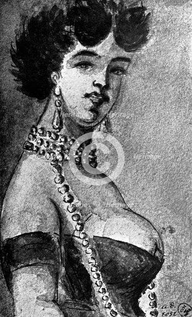 'Woman', 19th century, (1930).Artist: Constantin Guys