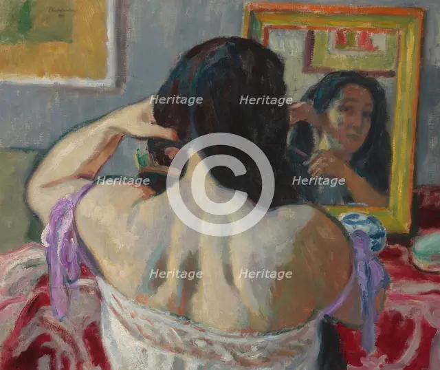 Woman Combing Her Hair, 1911. Creator: Jozef Pankiewicz.