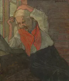 Woman Combing her Hair. Creator: Joseph Alanen