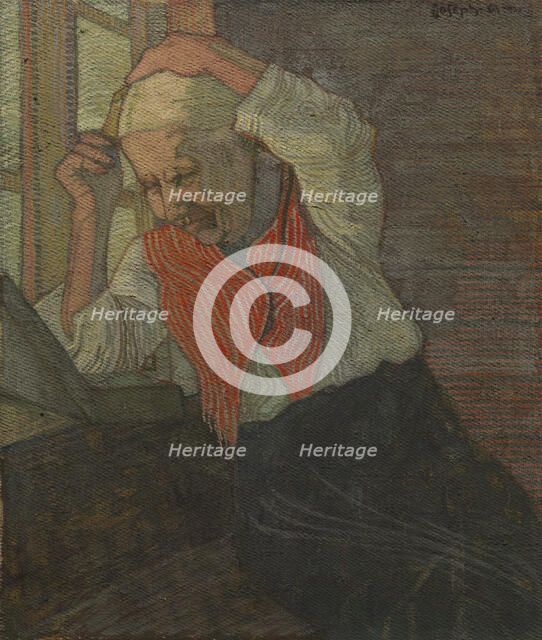 Woman Combing her Hair. Creator: Joseph Alanen.