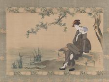 Woman Cooling Herself, ca. 1800. Creator: Utagawa Toyohiro