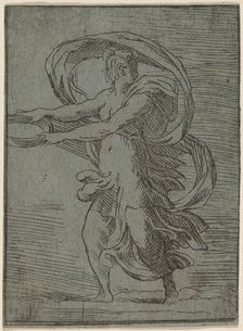 Woman Carrying a Tray, 1527/1530. Creator: Master FP