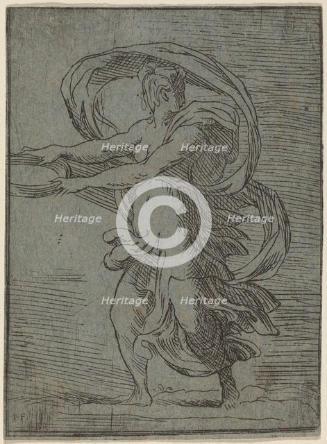 Woman Carrying a Tray, 1527/1530. Creator: Master FP.