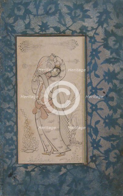 Woman Carrying a Vase, 17th century. Creator: Unknown.
