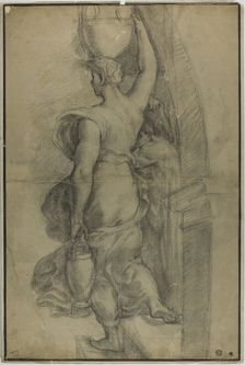 Woman Carrying Water Jar, 17th century. Creator: After Raffaello Sanzio, called Raphael Italian, 1483-1553