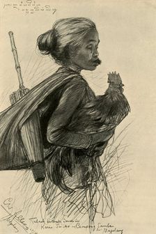 Woman chewing tobacco, Magelang, Java, 1898. Creator: Christian Wilhelm Allers