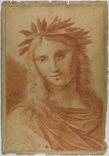 Woman Crowned with Laurel, 18th century. Creator: After Raffaello Sanzio, called Raphael Italian, 1483-1554