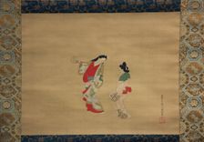 Woman and Attendant, 18th century. Creator: Nishikawa Sukenobu