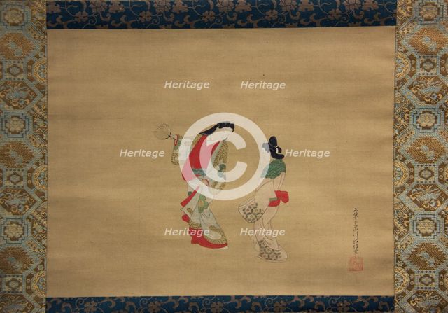 Woman and Attendant, 18th century. Creator: Nishikawa Sukenobu.
