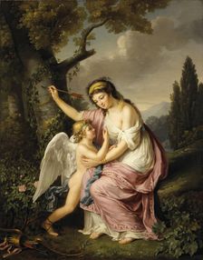 Woman and Cupid, 1792. Creator: Marie Victoire Lemoine