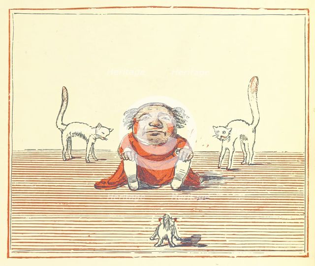 Woman and cats, 1873. Creator: Unknown.