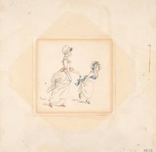 Woman and Child, 1883. Creator: Catherine Greenaway