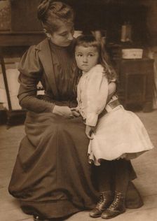 Woman and Child , 1937. Artist: Louis Guichard