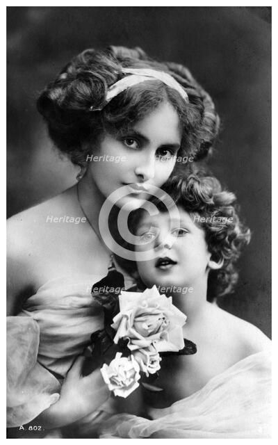 Woman and child, c1900-1919(?). Artist: Unknown