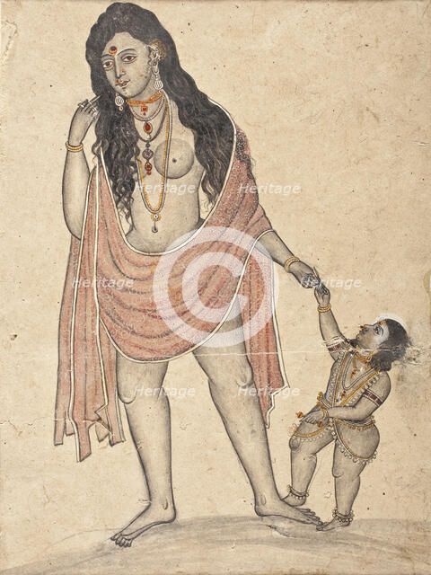 Woman and Child, Early to mid-19th century. Creator: Unknown.